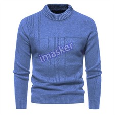 Men's Slim Fit Crewneck Sweater Casual Knitted Pullover Warm Sweaters