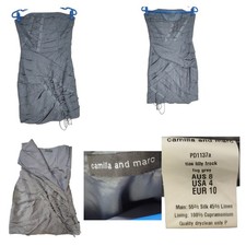 Women's Sleeveless Camilla and Marc Dark Gray Mini Dress Size 4 Made In USA