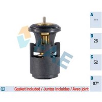 Fae Thermostat KüHlmittel Mit Dichtungen 87°C FüR Vw Golf Iv Polo 5320687