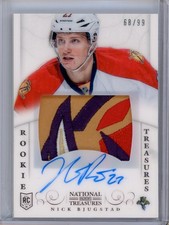 2013-14 National Treasures Nick Bjugstad Rookie Treasures Auto Patch(5xColor)/99