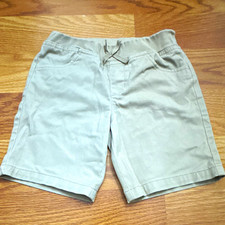 French Toast Girls Size 10 Beige Twill Chino Shorts Elastic Drawstring Stretch