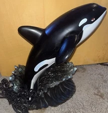 Vintage TeleMania Killer Whale Orca Telephone Landline Splashing Wave