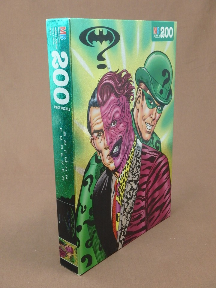 BATMAN FOREVER 200 PIECE PUZZLE RIDDLER & TWO-FACE NEW SEALED BOX | eBay