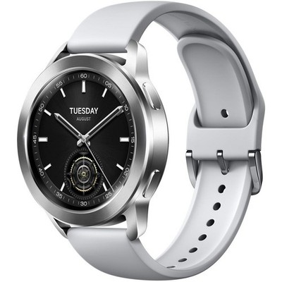 Xiaomi Watch S3 Smartwatch Silver (22 mm) Fluorkautschuk