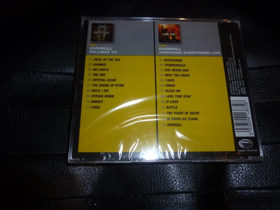 OVERKILL 2 Originals Killbox 13 + Wrecking Everything OVP Slayer Testament - Bild 2 von 2