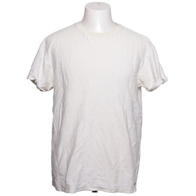 Tigha, T-shirt, Größe: M, Weiß, Baumwolle, Einfarbig, Herren #VdU