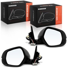 A-Premium 2x Electric Wing Mirror Non Heated Smooth Black for Honda HR-V 16-20