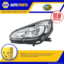 Headlight Headlamp fits OPEL ADAM M13 1.2 Left 12 to 19 N/S Passenger Side Hella