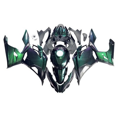 Chameleon Green Blue Fairing Kit For Kawasaki Ninja 400 EX400 2018-2023 Bodywork