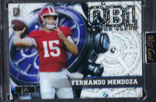 Fernando MENDOZA 2025 Wild Card QB1 White Lazer #'d 1/4 RC HEISMAN INDIANA!