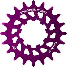 Wheels Mfg SOLO-HG 20T Singlespeed Cog, Narrow-Wide Purple for HG Hubs