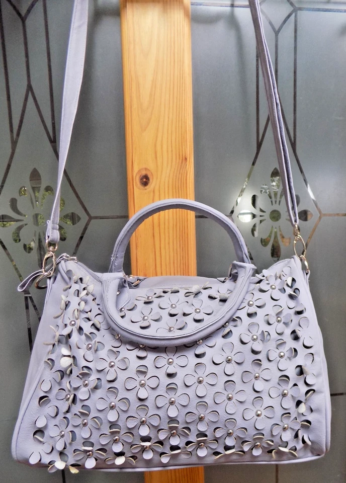 Shoulder Hand Bag Laser Cut Multiway Boho Vintage Style Evening Crossbody - Image 4 of 4