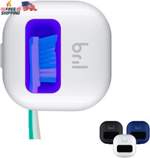 UV-C Toothbrush Sanitizer Portable Magnetic Travel Case White