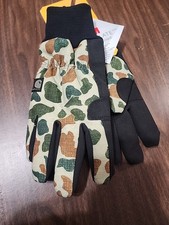 Carhartt Insulated Duck/Synthetic Leather Knit Cuff Glove, GL0801-M Size M