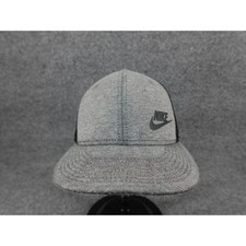 Nike Trucker Hat Mens OS Gray Good Snapback Mesh Flat Brim 739418-063