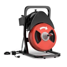 Drain Cleaner Machine,Drain Auger 50ft x 1/2 Inch Drain Cleaning Machine