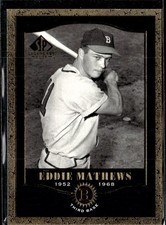 2001 SP Legendary Cuts #5 Eddie Mathews