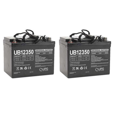 UPG UB12350 12V 35AH INT Battery for Rascal 600T Scooter - 2 Pack