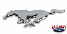15-19 Mustang Oem Genuine Ford Grille Pony Horse Chrome Emblem Fr3z-8a224-a