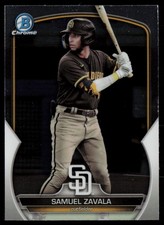 SAMUEL ZAVALA 2023 BOWMAN CHROME PROSPECTS RC SAN DIEGO PADRES #BCP-241