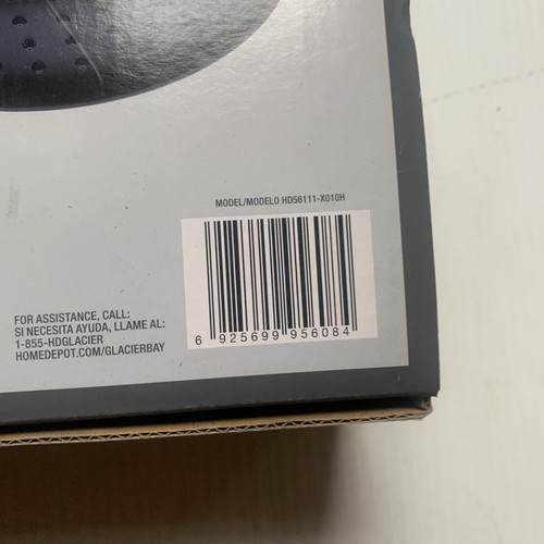 Glacier Bay Raincan Shower head, 1 Spray Setting, 1.8gpm Matte Black (WYZ) - Picture 10 of 10