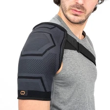 Copper Compression Shoulder Brace | Pain Relief Large-X Large, Black 