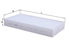 MAHLE Innenraumfilter LA 180 Partikelfilter für CHRYSLER PT CRUISER CRD