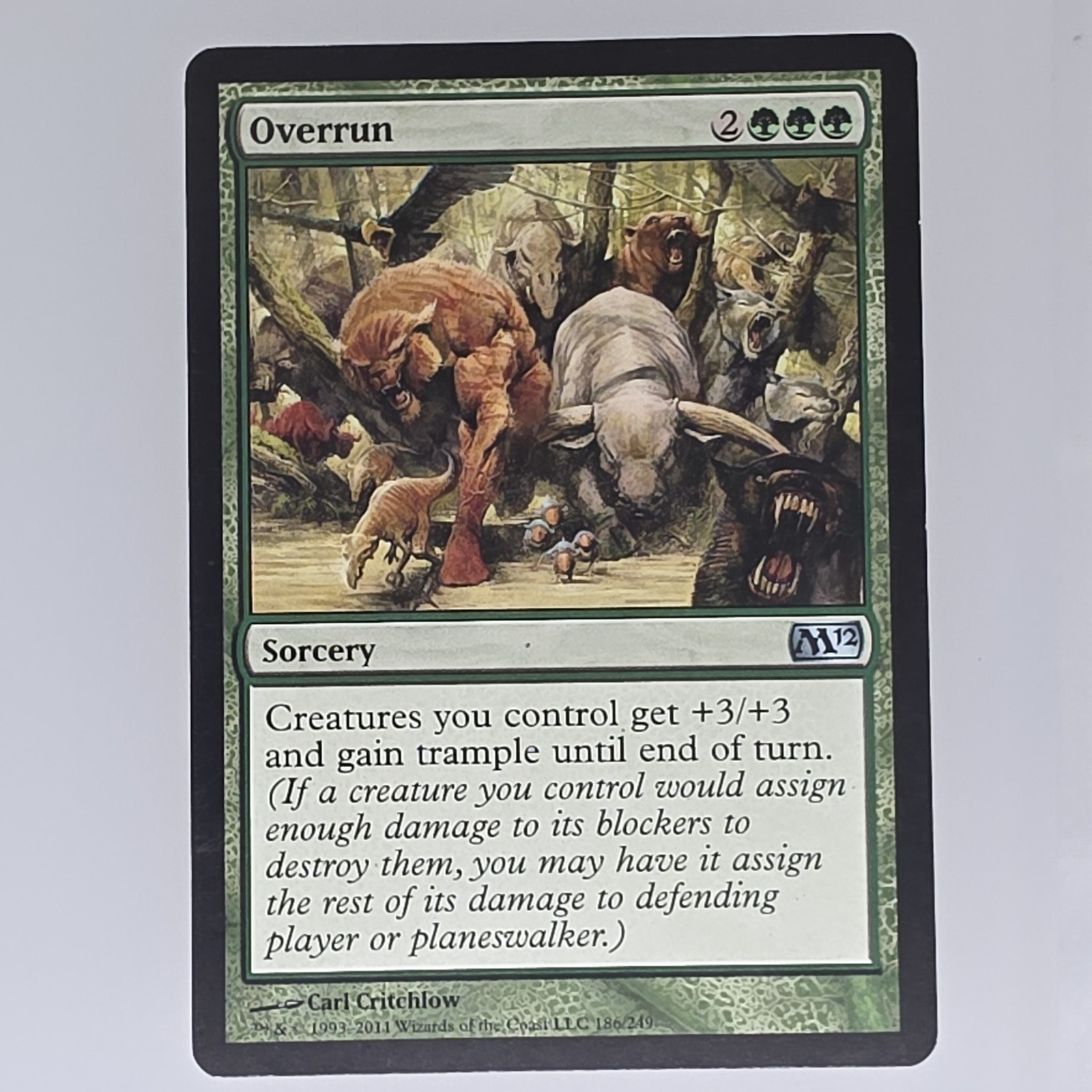 Magic 2012 (M12) #186 Overrun
