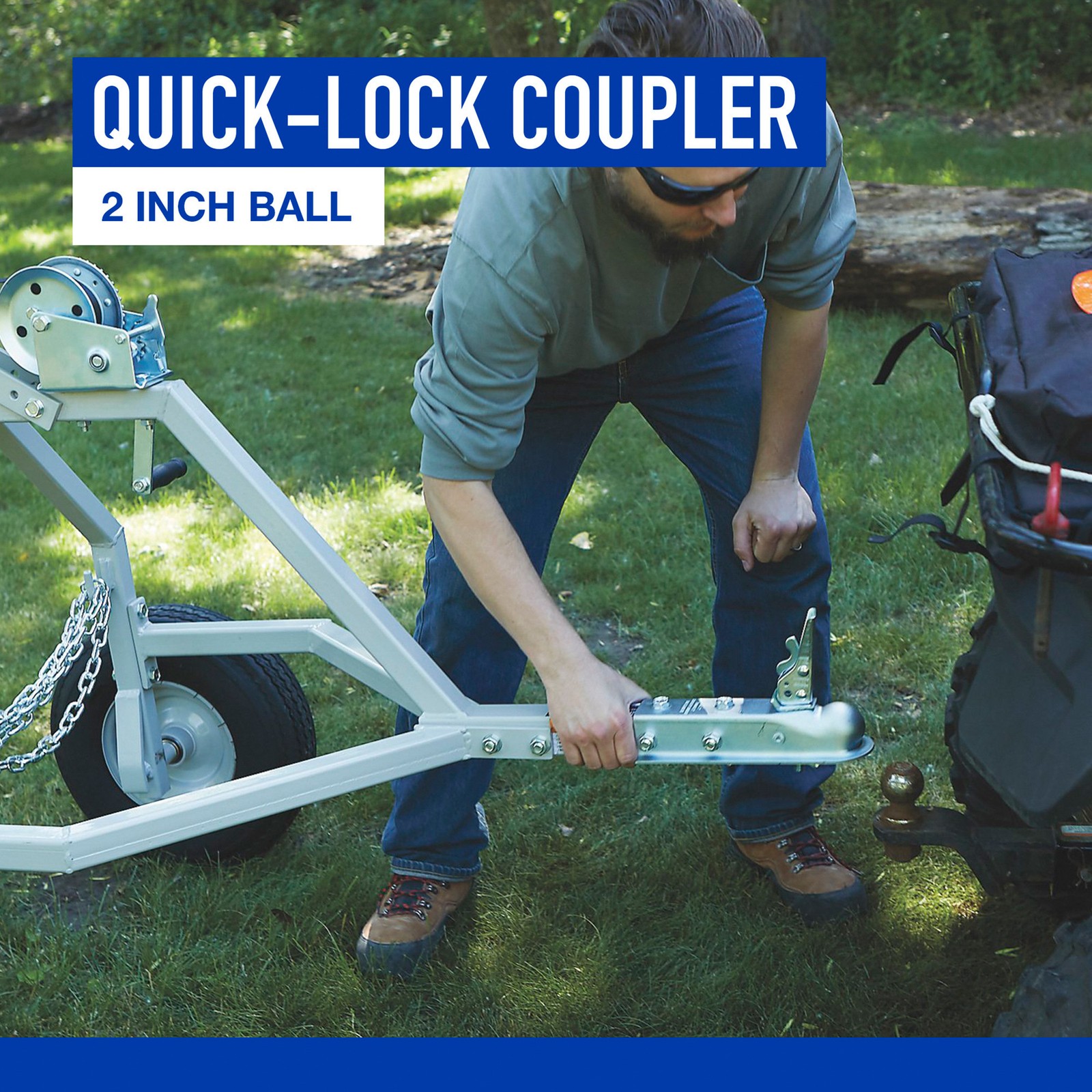 Strongway ATV Log Skidding Arch, 1000-Lb., 18in. Dia. Capacity