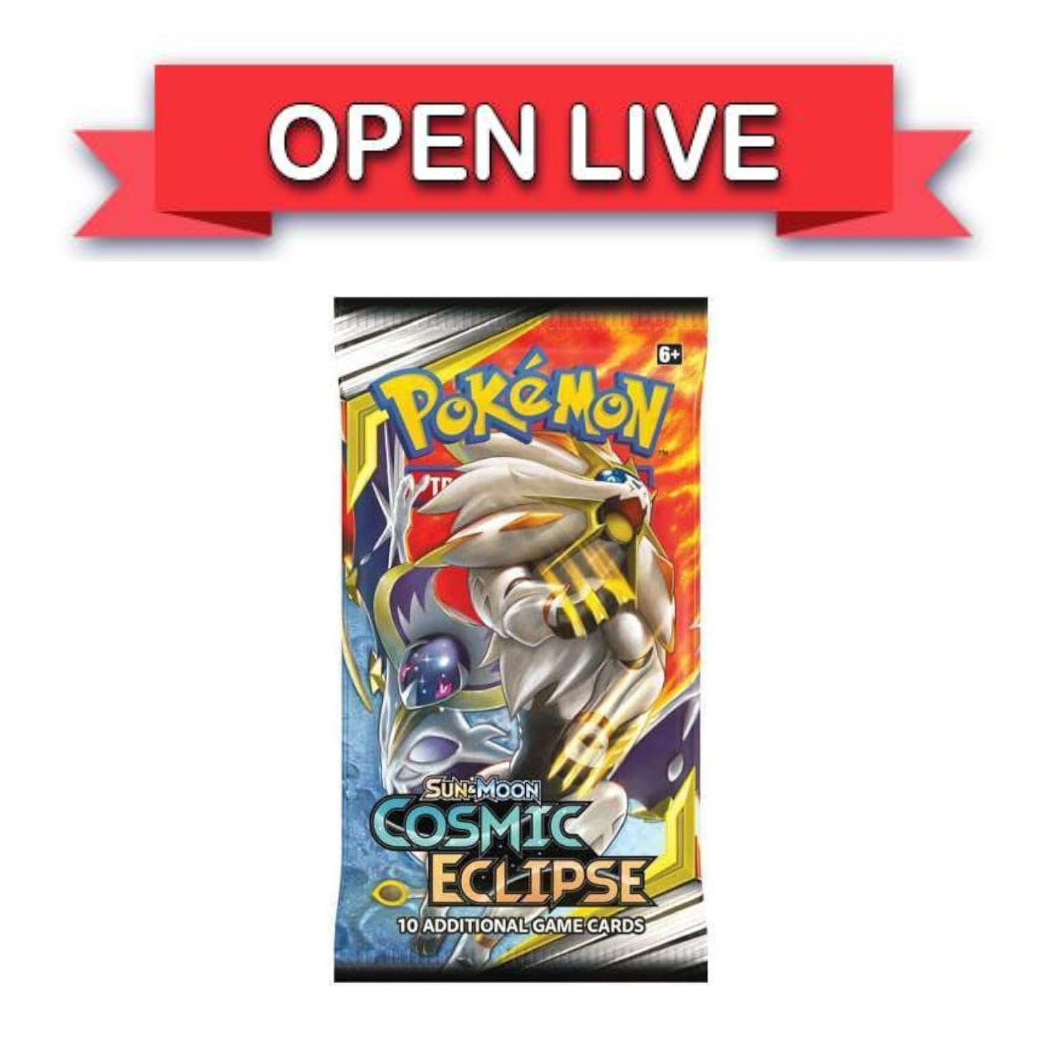 Open Live 1 Pack Pokemon TCG Cosmic Eclipse Box Fresh Booster Pack English