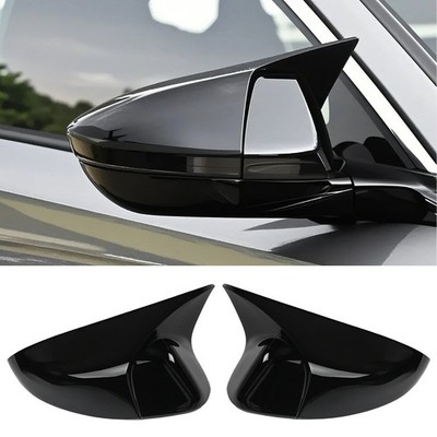 2PCS Side Mirror Covers For Honda Accord 2023-2025 Rear View Glossy Black