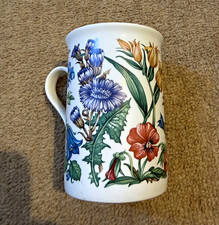 Staffordshire Associated Potters Floral Mug England Microwave Safe