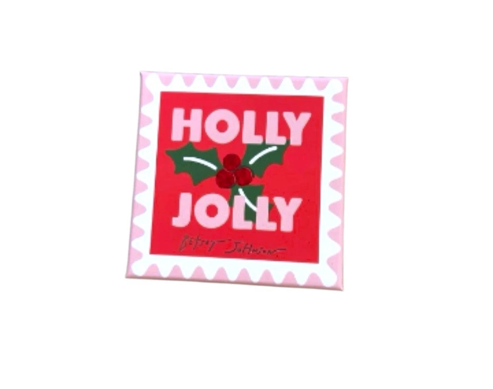 Pendientes colgantes Betsey Johnson Holiday Whimsy árbol de Navidad iridiscente, nuevos con etiquetas Foto 4 de 4