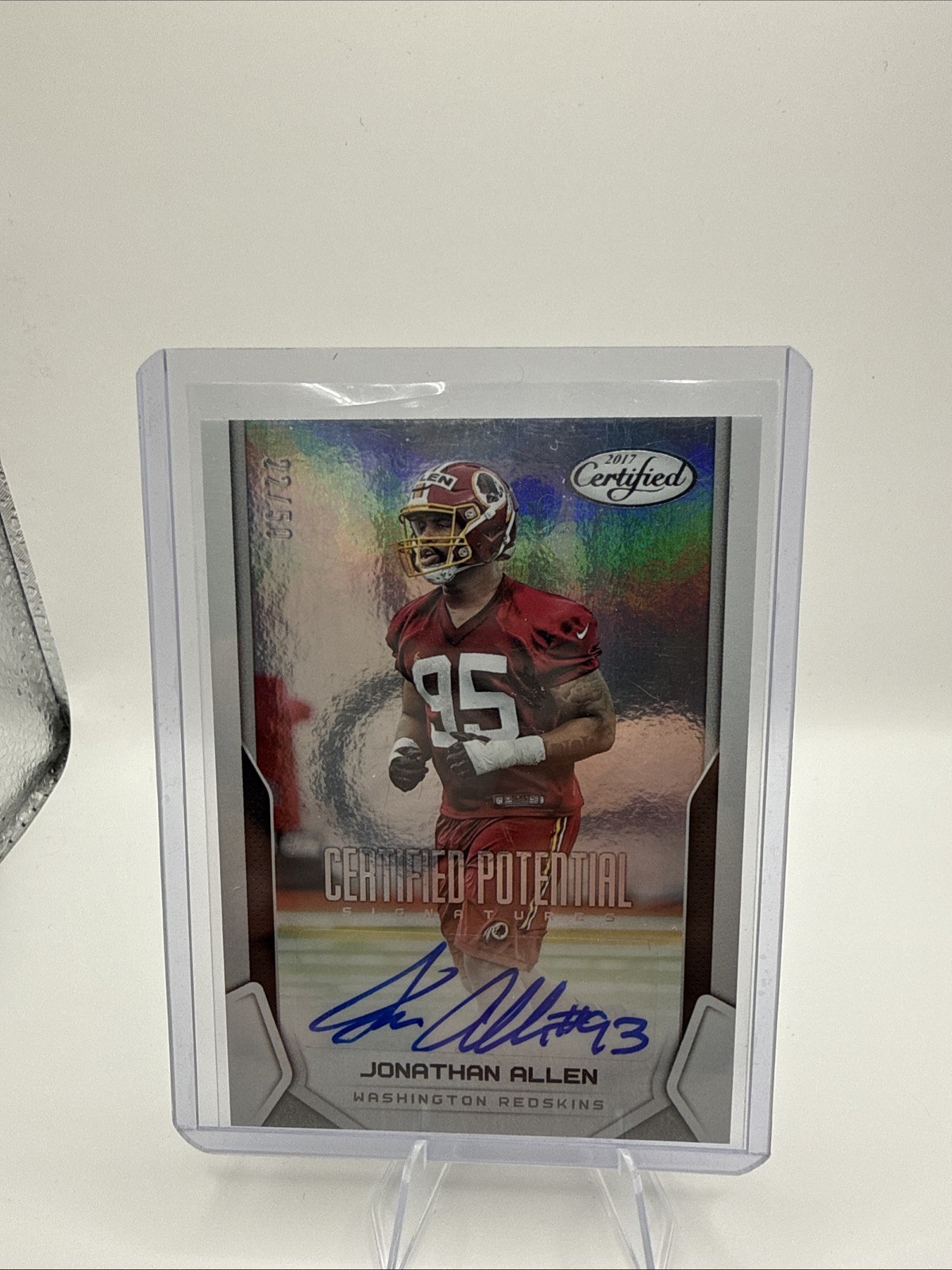 2017 Donruss Optic - Rookies Jonathan Allen #138 Auto /50 (RC)