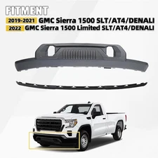 Front Lower Bumper Cover Deflector Kit w/ Skid For 2019-2021 GMC Sierra 1500