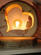 Baumstammlampe,Holz,DEKO,Weide