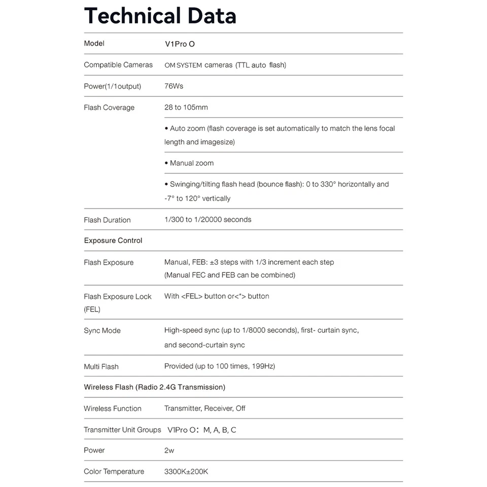 GODOX V1 PRO O 2.4G Wireless Camera Flash 1/8000s HSS 1.3s Recycle Time LYR WWII - Image 2 of 4