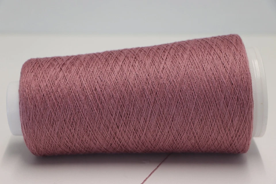 H30 (250€/kg) 100g 50% KASCHMIR / 50% SEIDE RUBIN-CASSIS (36/2) Zwirn Wolle Garn - Bild 2 von 2