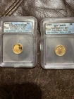 2005 $5 Gold Eagle First Day Issue Two Coin Set Deep Cameo MS70!  241/444 1/10oz