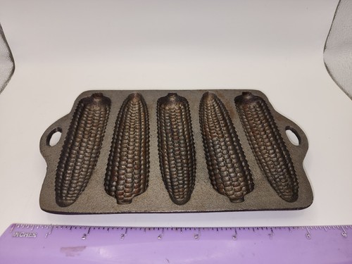 Cast Iron 5 Mold Corn Cob Pan For Cornbread - Picture 5 of 5