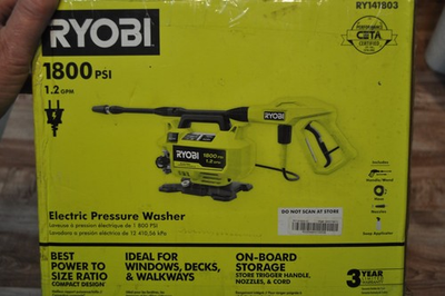 #ad RYOBI 1800 PSI 1.2 GPM Cold Water Corded Electric Pressure Washer NEW in BOX $99.99