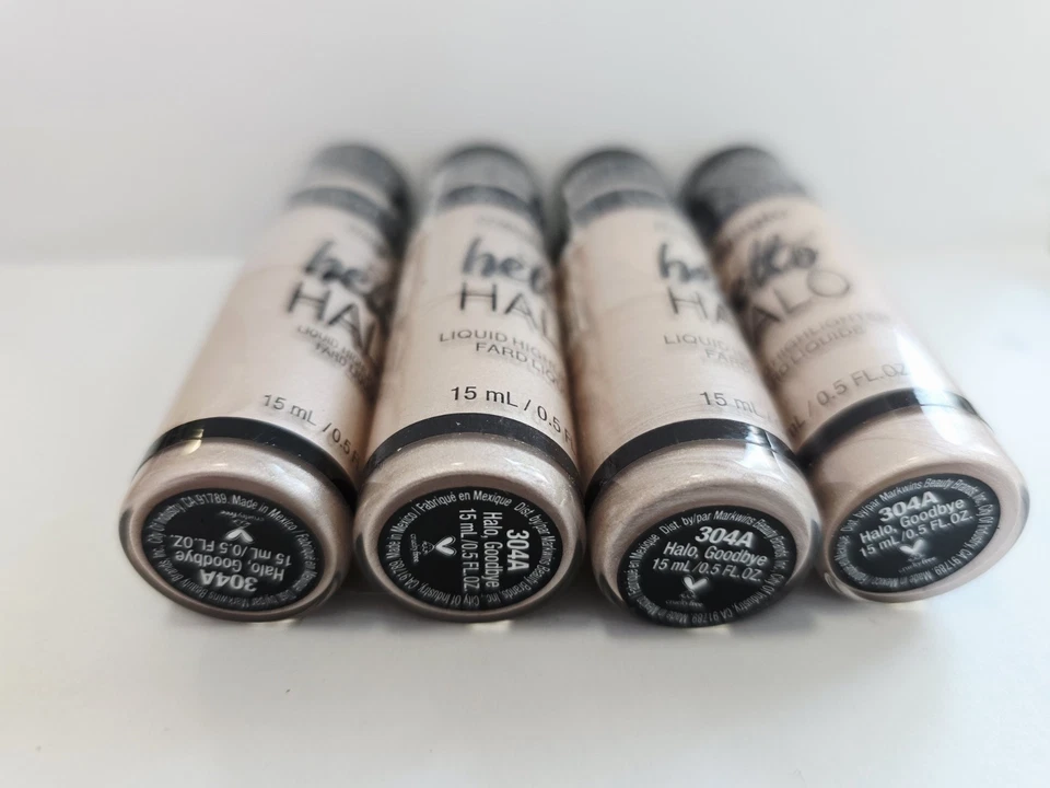 MegaGlo, Hello Halo Liquid Highlighter, 304A Halo, Goodbye, 0.5 fl oz. QTY:4 - Image 4 of 4