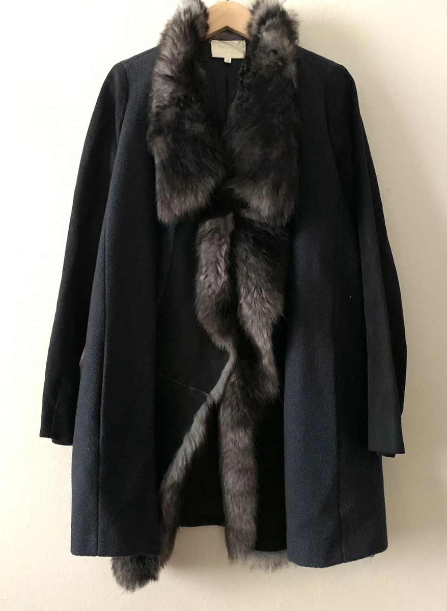 Manteau En Fourrure Renard Kaki Vanessa Bruno - Taille S - Occasion Très Bon état