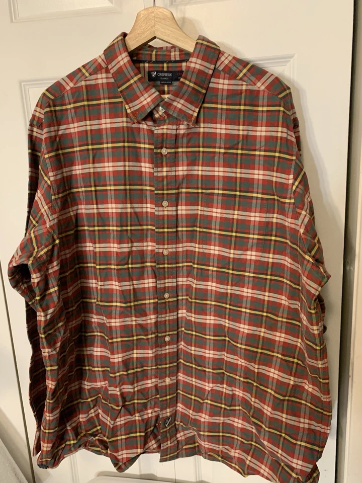 Daniel Cremieux Mens Sz XXL Button Shirt Multicolor Plaid - Image 3 of 4