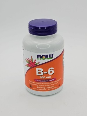 NOW FOODS Vitamin B-6 100 mg 250 Veg Capsules