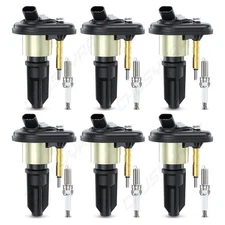 6X Ignition Coils & 6X Iridium Spark Plug For 02-05 Chevrolet Trailblazer 4.2L
