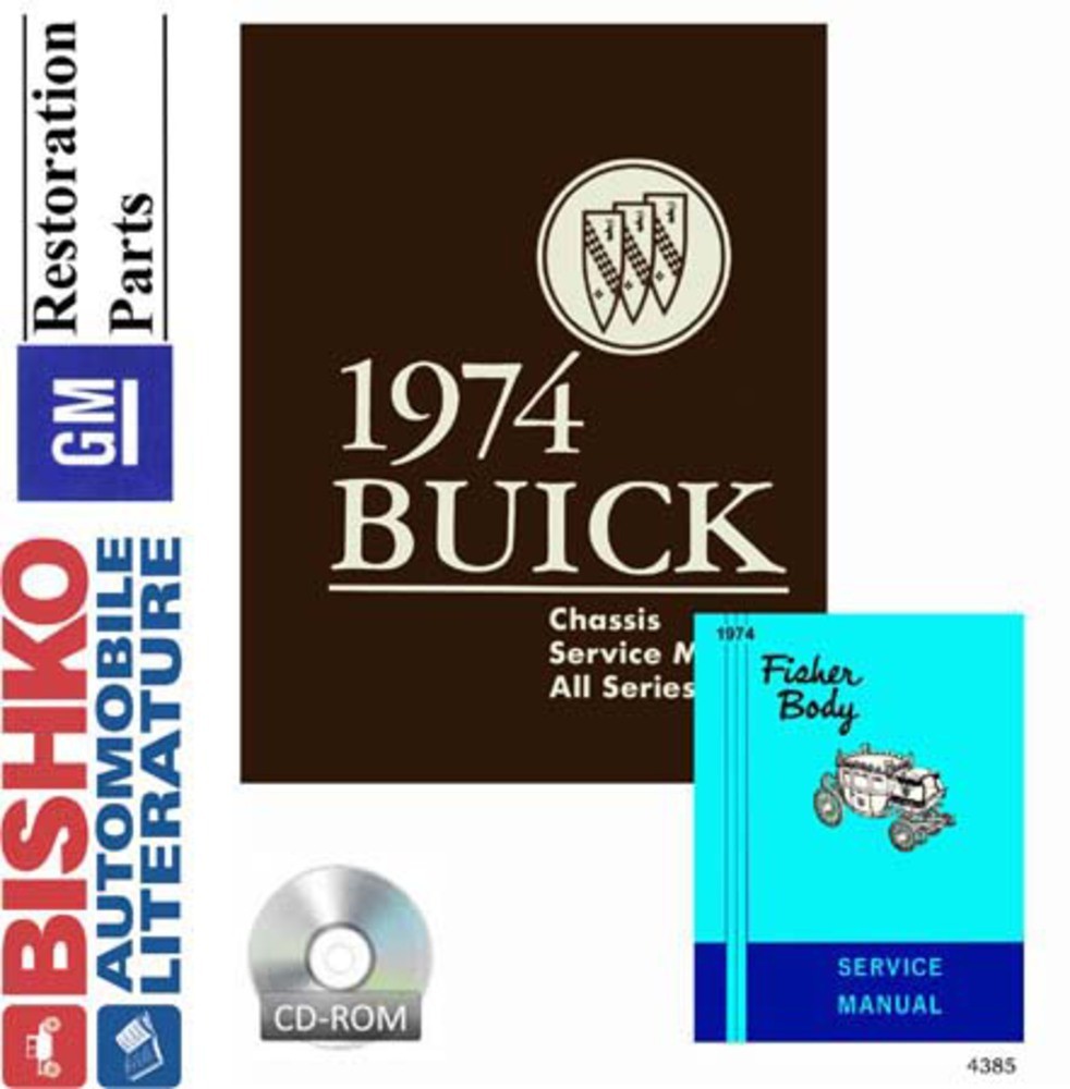1974 Buick ALL MODELS FISHER BODY Factory Shop Service Manual CD-image