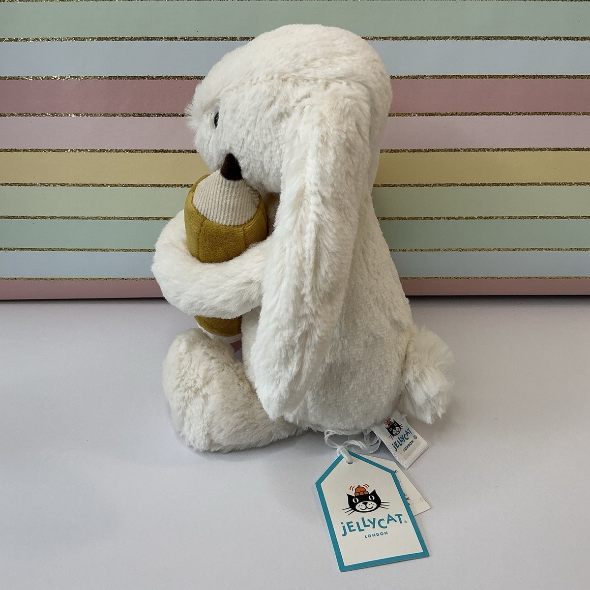 Jellycat BASHFUL BUNNY with PENCIL 7
