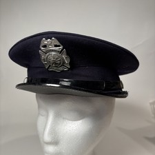 Vintage Jefferson Company 18 firefighters parade hat with pin/badge. 