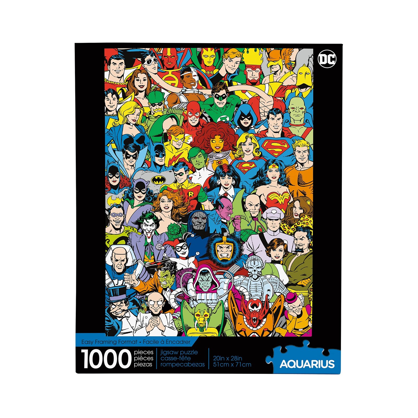 AQUARIUS 65378 DC Comics-Retro Cast 1000 Piece Jigsaw Puzzle 3390₽